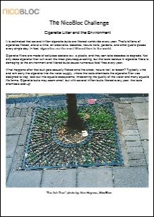 Cigarette litter and the environment